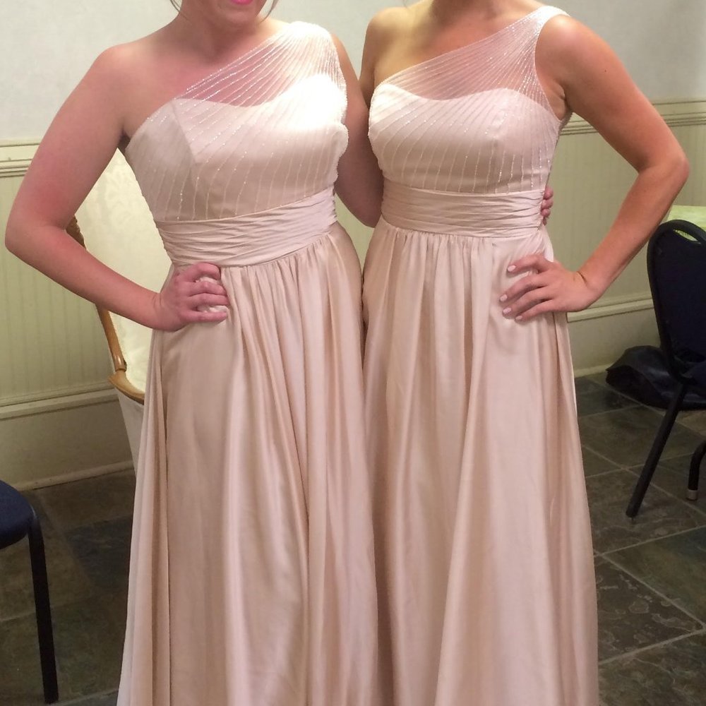 Belsoie by Jasmine One-Shoulder Gown
